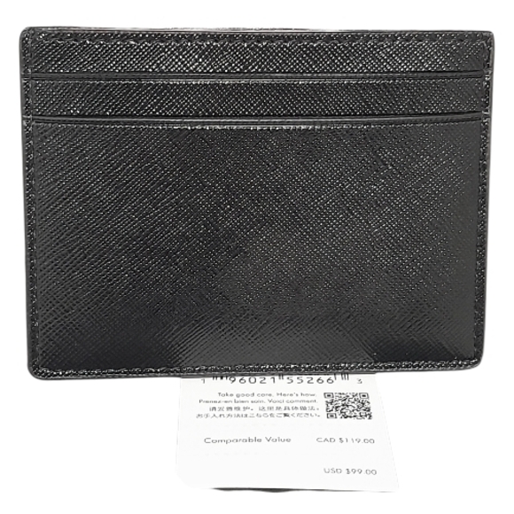 Kate Spade New York Kenzie Black Card Holder NIB - Picture 7 of 8